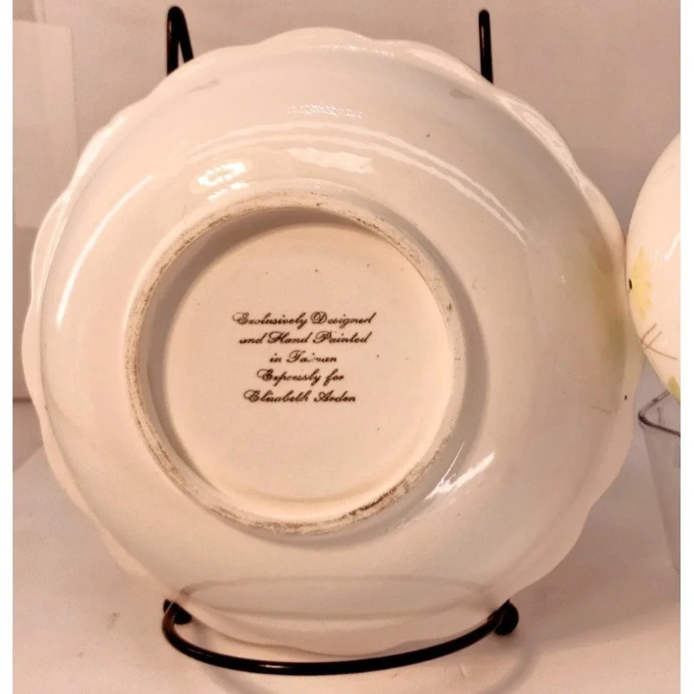 UNBRANDED Pitcher Basin‎ Set Adult Small White Excellent Ceramic Floral Decor